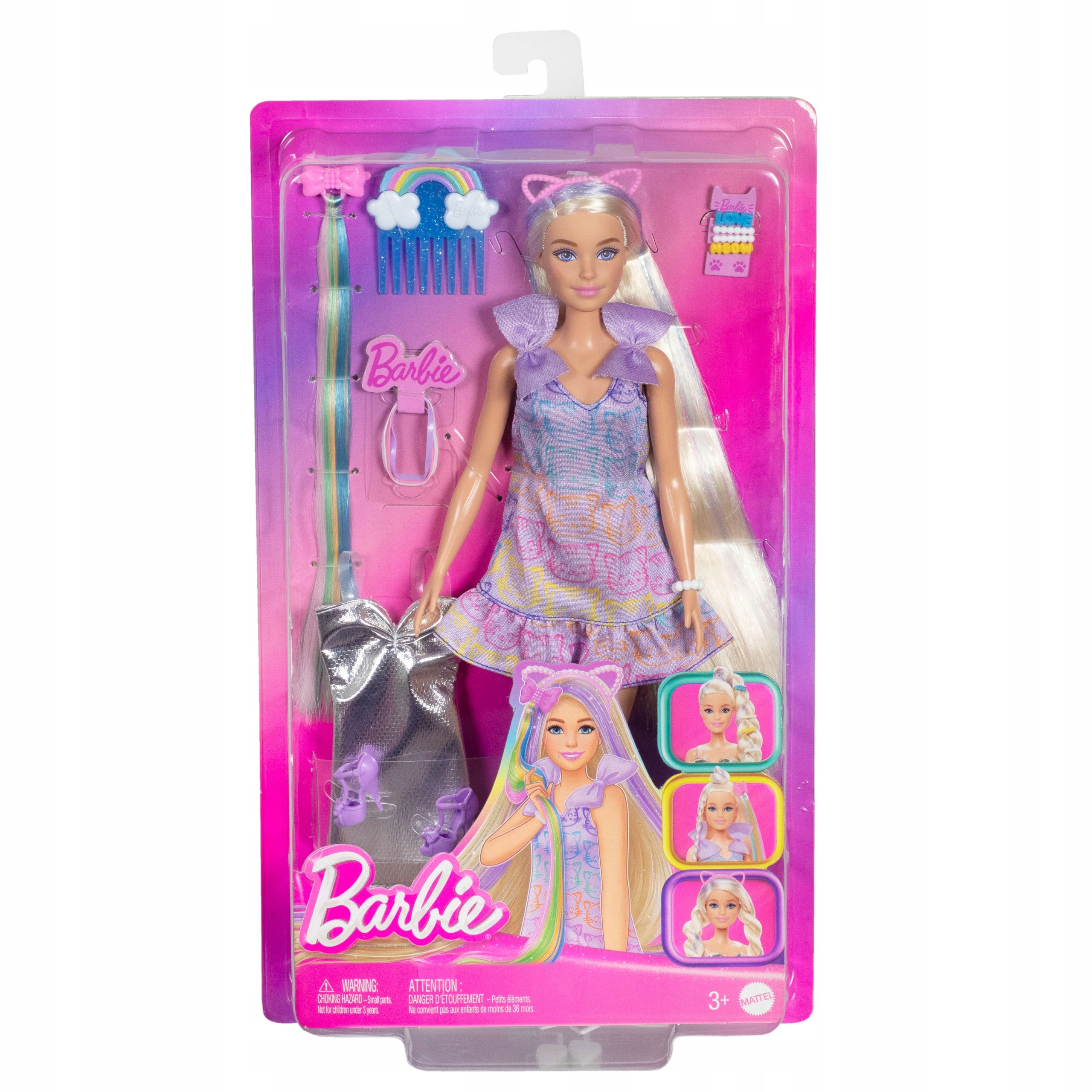 Hračka pre bábiku Barbie s vlasmi a doplnkami